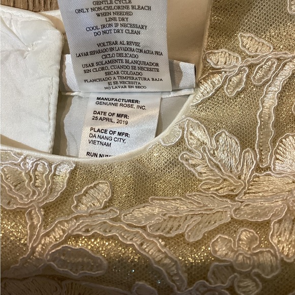 JONA MICHELLE Cream Lace Girls Formal Dress – Size‎ 5 - Picture 4 of 9